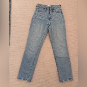 Madewell Curvy Perfect Vintage Jeans Light Wash High Rise Straight size 23